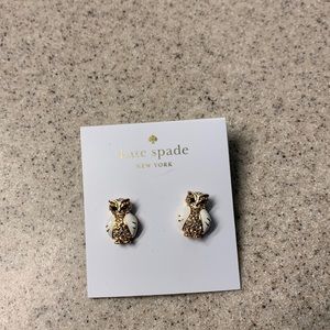 Never Worn Kate Spade Owl Earrings